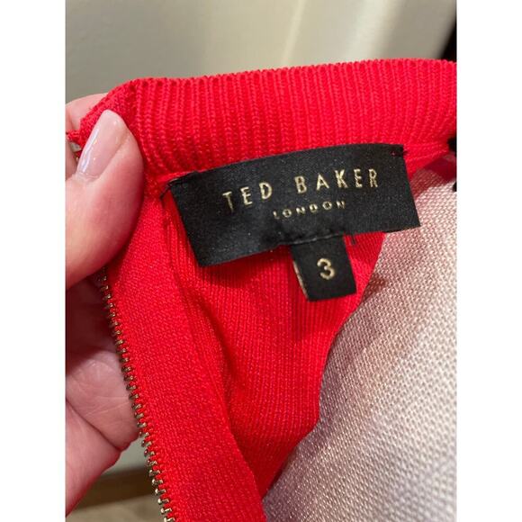 Ted Baker Women’s Yonoh Cutout Bow-Sleeve Sweater in Red size 8 - Picture 8 of 8